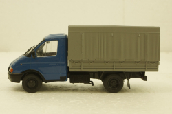 Газ-3302 Газель, синий/серый, Автолегенды СССР и Соцстран №181 1:43