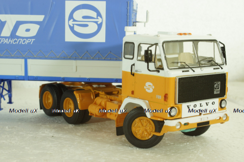 Volvo F89 с полуприцепом Fruehauf Savoyarde Совтрансавто , SSM1557, SSM 1:43