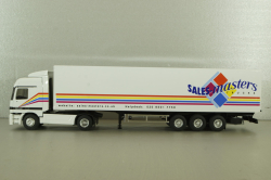 Mercedes Actros MP1 1848 with semi trailer Sales master trucks 1996, white, 112319, Eligor 1:43