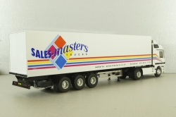 Mercedes Actros MP1 1848 with semi trailer Sales master trucks 1996, white, 112319, Eligor 1:43