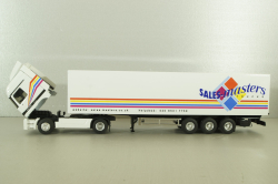 Mercedes Actros MP1 1848 with semi trailer Sales master trucks 1996, white, 112319, Eligor 1:43