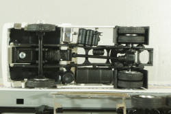 Mercedes Actros MP1 1848 with semi trailer Sales master trucks 1996, white, 112319, Eligor 1:43