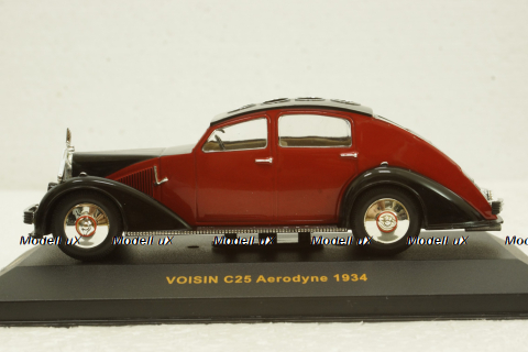 Voisin C25 Aerodyne 1934 red/black, MUS049, IXO Museum 1:43
