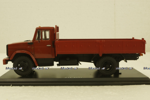 Зил-4331, бортовой, красный, SSM1048, SSM 1:43