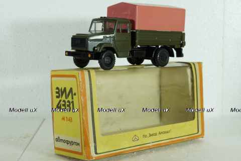 Зил-4331, хаки с тентом, ноябрь 1986г., з-д Вега 1:43 