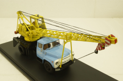 Зил-130 АК-75 (130) Автокран , желтый/голубой, SSM1098, SSM 1:43