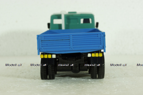 Камаз-5320 бортовой, зеленый/синий, Арек  1:43