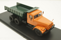 Краз-256Б1, самосвал, оранжевый/зеленый, SSM1086, SSM 1:43