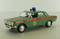 Газ-24 Волга ВАИ (Военная комендатура) 1980, зеленый, Автомобиль на службе №35 1:43