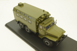 Урал-375, кунг, хаки, SSM1277, SSM 1:43