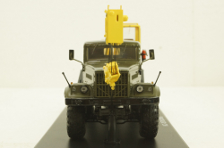 Краз-255Б1 КС-3575 Автокран, хаки/желтый, SSM1185, SSM 1:43