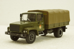 Газ-3308 бортовой с тентом, хаки, Наши Грузовики №21, Конверсии 1:43