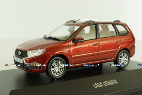 Ваз-2194, Lada Granta 2 SW 2018, red, Автолегенды №24, Deagostini 1:43