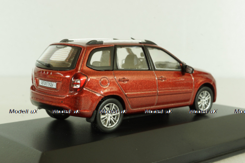 Ваз-2194, Lada Granta 2 SW 2018, red, Автолегенды №24, Deagostini 1:43