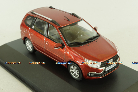 Ваз-2194, Lada Granta 2 SW 2018, red, Автолегенды №24, Deagostini 1:43