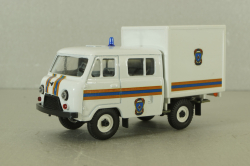 Уаз-3962, МЧС, пластик, Агат 1:43