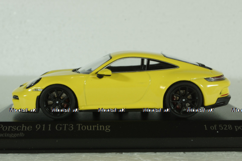 Porsche 911 (992) GT3 Touring 2021, yellow, 410069601, Minichamps 1:43