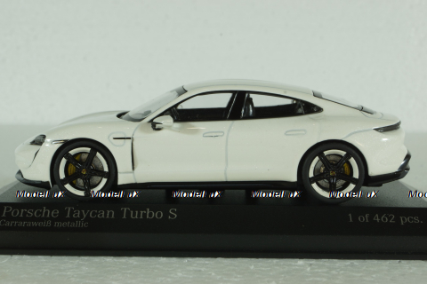 Porsche Taycan Turbo S 2020, white, 410068476, Minichamps 1:43
