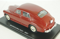 Warszawa M20, 1951, dark red, Hachette 1:24 Выпуск №08 С журналом!