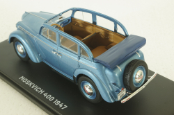 Москвич-400, 1947, синий, Hachette 1:24