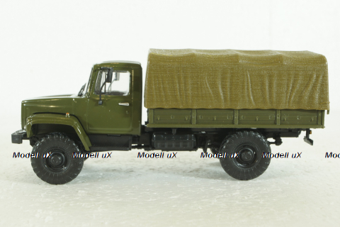 Газ-33081, Садко, военный,  Автолегенды СССР, Грузовики 1:43