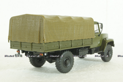Газ-33081, Садко, военный,  Автолегенды СССР, Грузовики 1:43