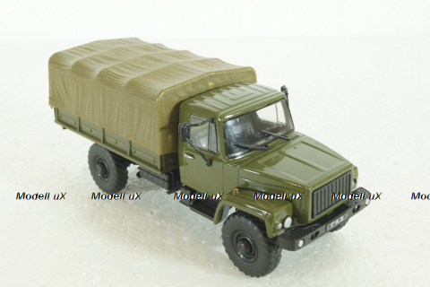 Газ-33081, Садко, военный,  Автолегенды СССР, Грузовики 1:43