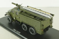 АЦ-40(43202)ПМ-102Б пожарная автоцистерна на шасси Урал-43202, хаки, SSM1233, SSM 1:43