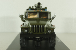 АЦ-40(43202)ПМ-102Б пожарная автоцистерна на шасси Урал-43202, хаки, SSM1233, SSM 1:43