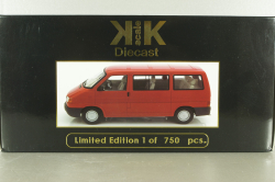 Volkswagen T4 Caravelle 1990, red, 180261, KK-Scale 1:18