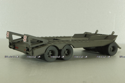 Прицеп ЧМЗАП-5208 , темно-серый, Modellux 1:43