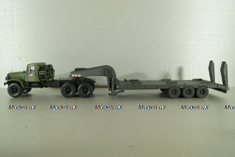 ЧМЗАП-9990 п/прицеп-тяжеловоз, серый, Modellux 1:43