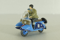 Т-200К «Тула» мотороллер с коляской, синий, с 2-мя фигурками, 1961, Артель "Universal" 1:43