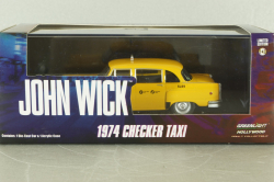 Checker 1974 N.Y.C. taxi from movie John Wick, 86607, Greenlight, 1:43