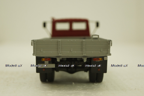Газ-3307, бортовой с лебедкой, красный, (Конверсия), АвтоИстория 1:43