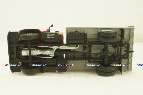 Газ-3307, бортовой с лебедкой, красный, (Конверсия), АвтоИстория 1:43