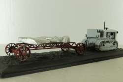 Сталинец-65 трактор, 1937, серый с прицепом, Model43 1:43