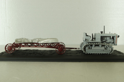 Сталинец-65 трактор, 1937, серый с прицепом, Model43 1:43