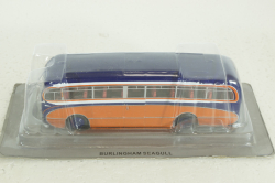 Burlingham Seagull, orange/blue,  Kultovni Autobusy Minule Ery 1:72