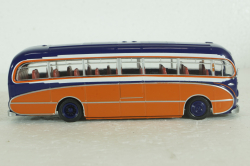 Burlingham Seagull, orange/blue,  Kultovni Autobusy Minule Ery 1:72