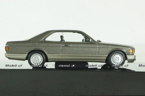 Mercedes 500 SEC Coupe (C126), antracite grey metallic, 56213, AutoArt 1:43