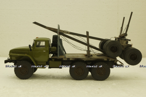 Урал-4320, лесовоз, хаки, Конверсии 1:43