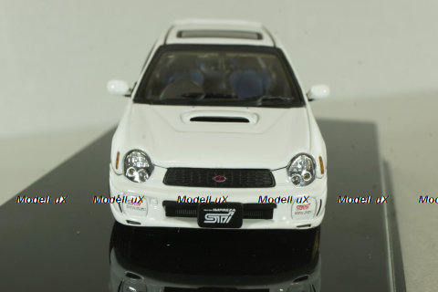 Subaru Impreza WRX Wagon STI 2001, white, 58633, AutoArt 1:43