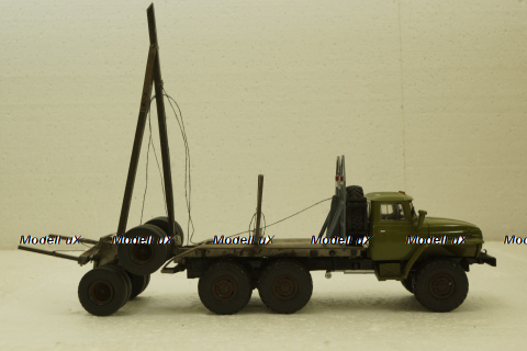Урал-4320, лесовоз, хаки, Конверсии 1:43