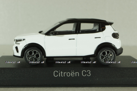 Citroën C3 2024 Polar White & Black roof, 155311, Norev 1:43