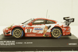 Porsche 911 GT3 R #31 24h Nürburgring 2019 Frikadelli Racing Team, LEGT43021, IXO 1:43
