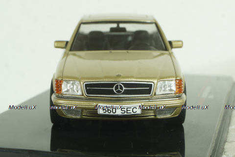 Mercedes 560 SEC Coupe (C126) 1981 golden, CLC537, IXO 1:43  