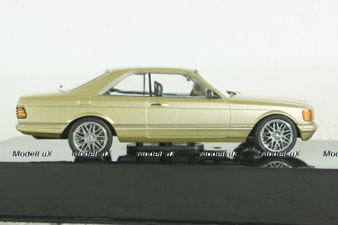 Mercedes 560 SEC Coupe (C126) 1981 golden, CLC537, IXO 1:43  