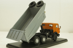 Камаз-5511, самосвал, оранжевый/серый, Конверсия 1:43