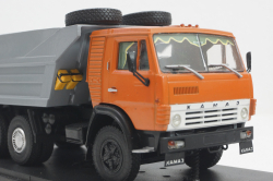 Камаз-5511, самосвал, оранжевый/серый, Конверсия 1:43